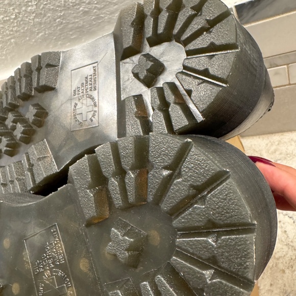 Dr.Martens Addina Floral Mary Janes Shoe Black Chunky Grundge aesthetic size 7 - Picture 10 of 15